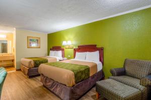 Double Room with Two Double Beds - Non-Smoking room in Rodeway Inn & Suites Fort Jackson