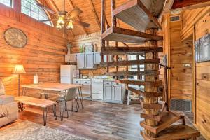 Broken Bow Log Cabin w Fire Pit, Pond, & Deck!