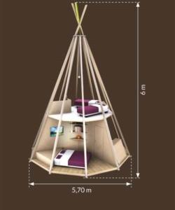Campings Camping de l'Etang du Pays Blanc : Tipi
