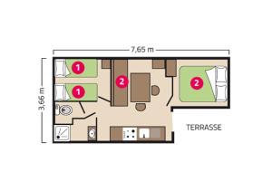 Campings Camping Capfun La Breteche : Mobile Home