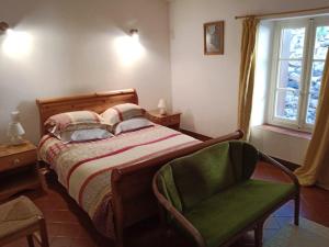 Sejours chez l'habitant La Forge, Roquebrun - Chambre d'hote : Chambre Double avec Salle de Bains Commune