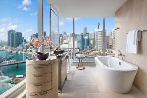 Luxury Corner Room with One King Bed and Darling Harbour View room in Sofitel Sydney Darling Harbour