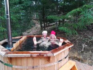Maisons de vacances Pialous:Chalet en rondins avec Espace Detente : photos des chambres