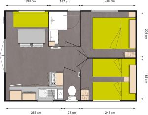 Campings CAMPING LES OURMES : photos des chambres