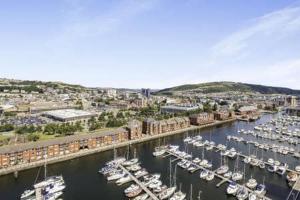 Beach on the doorstep Meridian Tower Marina Swansea