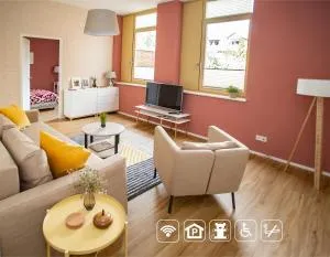 Eckhof Domizil - Großzügige Ferienwohnung mit kleinem Garten in der Altstadt von Gotha - Goldbach