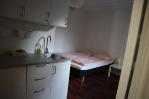 Charming Red Courtyard Apartment