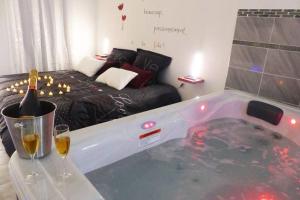 Appartements Nuit romantique avec Jacuzzi SPA privatif proche TOULOUSE : photos des chambres