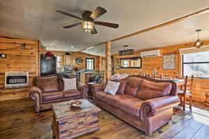 Serene Cabins with Decks and 8 Acres on Kiamichi River