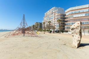The beach