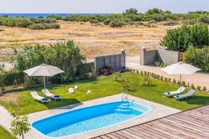 Afantou Villa Sleeps 8 Pool Air Con WiFi Rhodes Greece