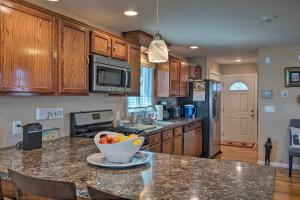 Waterfront Home with Large Deck and Dock on Narrow Bay