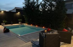 Villas Maison 100m2 avec piscine chauffee de mi mai a mi oct en fonction du temps et temperature a Bordeaux Cauderan : photos des chambres