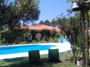 Studio with shared pool furnished garden and wifi at Nazare 7 km away from the beach