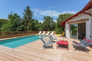 LANDAGAINA Villa with heated pool and garden Guethary close to Biarritz