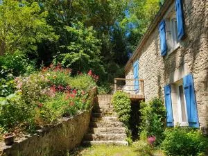 Chambre semi troglodyte en forêt massage et dîner romantique - Saint-Cyr-des-Gâts