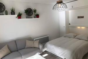Studio cosy 30 m2 climatisé au centre ville de LGM