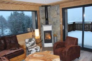 Chalets chalet bel horizon La Montagne Des Lamas : photos des chambres
