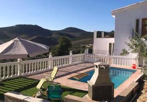 3 bedrooms house with shared pool terrace and wifi at Alcaudete