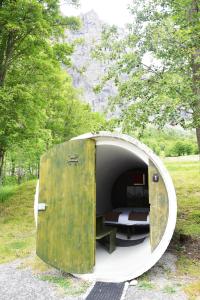 Bungalow with Shared Bathroom and Access to Sport Arena room in Campingplatz mit Restaurant & Sportarena Leukerbad