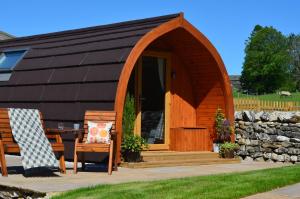 Double room with Patio and Hot Tub (Ribble) room in Ribblesdale Pods