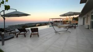 Eva Villas West and East with 2 private infinity pool & and panoramic sea view Rethymno Greece