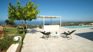 Eva Villas West and East with 2 private infinity pool & and panoramic sea view Rethymno Greece