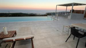 Eva Villas West and East with 2 private infinity pool & and panoramic sea view Rethymno Greece