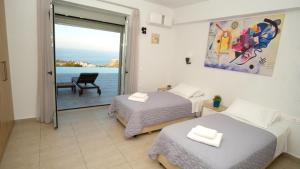 Eva Villas West and East with 2 private infinity pool & and panoramic sea view Rethymno Greece