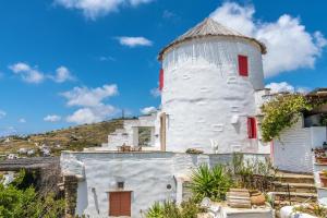 Old Windmill in Triandaros village Tinos Greece