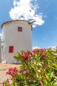 Old Windmill in Triandaros village Tinos Greece