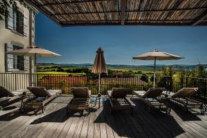 Hotels The view of Montpeyroux : Chambre Lit King-Size - Vue sur Montagne