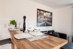 Penthouse mit Blick auf den Yachthafen