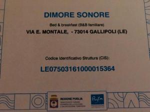 B&B Dimore Sonore Gallipoli
