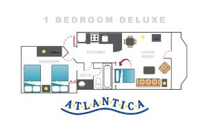 Deluxe One-Bedroom Suite room in Atlantica Resort