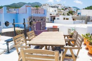 Art curators traditional home next to the sea Nisyros Greece