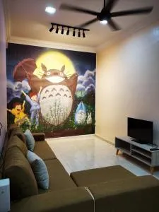 Bidor Totoro and One piece animation house - Kampong Baharu