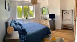 B&B / Chambres d'hotes La Demeure Marcquoise : Chambre Double - Vue sur Jardin