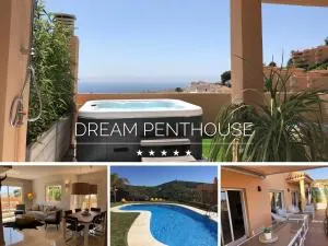 NEW: LUXURIOUS PENTHOUSE WITH JACUZZI & SEA VIEW - Mijas