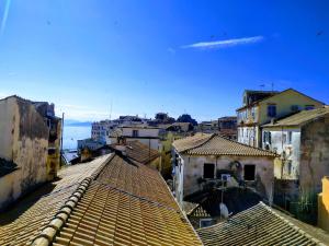 City walls sea view Corfu Greece