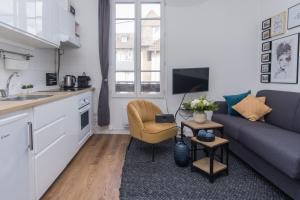 Appartements Cabourg Cosy chic Cabourg hyper-centre 4 pers, 2 bedrooms , 2 sdb, terrasse, wifi : photos des chambres