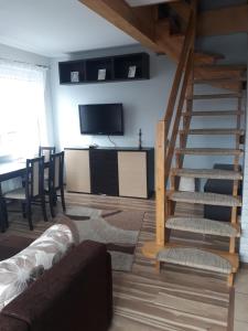 Dwupoziomowy apartament na Mazurach