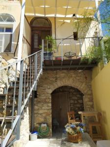 Ermoupolis 1834 Traditional Stone Yard house Syros Greece