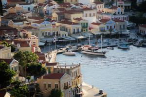 the bougainvillea house Symi Greece