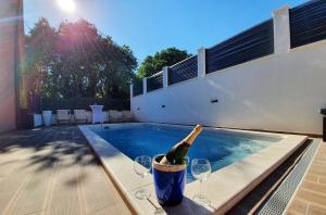 Villa with a heated Pool near Split with Magnificent View 