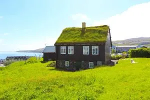 Traditional Faroese house in Tórshavns city center - Skálavík