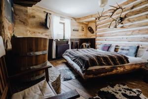 Jim Beam Log Cabin room in Road Stop Dortmund