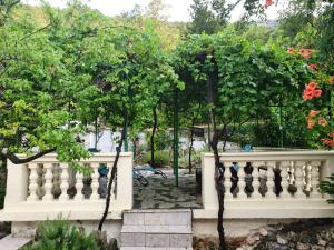 Half of the house in Tribalj with a private pool and a beautiful garden