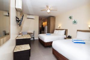Double Studio with Two Double Beds room in Caribbean Resort by the Ocean