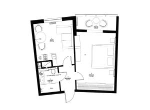 Grey Apartment in 14 floor